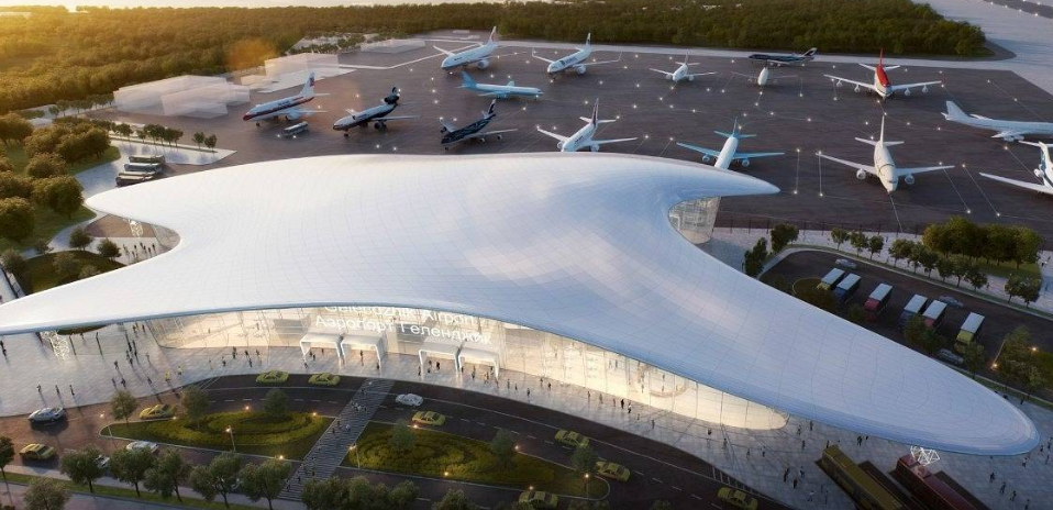 Новый терминал  аэропорта в форме птицы появится в Геленджике в 2022 году